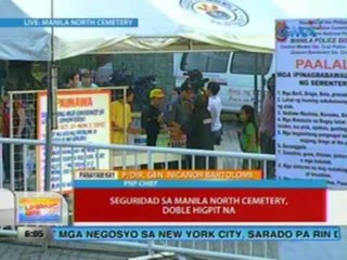 UB: Seguridad sa Manila North Cemetery, doble higpit na