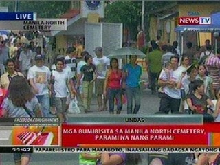 BT: Mga bumibisita sa Manila North Cemetery, parami na nang parami