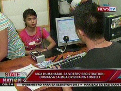 SONA: Mga humahabol sa voter's registration, dumagsa sa mga opisina ng Comelec