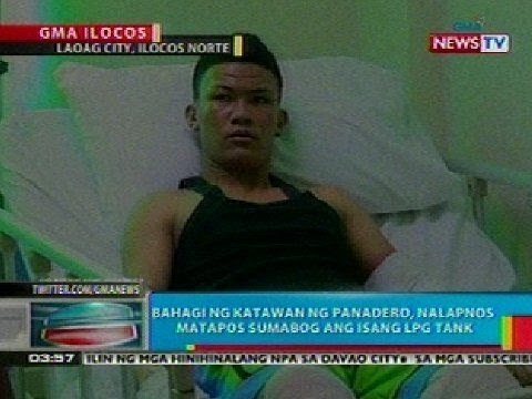 BP: Bahagi ng katawan ng panadero sa Ilocos Norte, nalapnos nang sumabog ang LPG tank