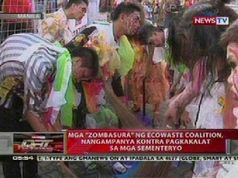 QRT: Mga 'Zombasura' ng ecowaste coalition, nangampanya vs pagkakalat sa mga sementeryo