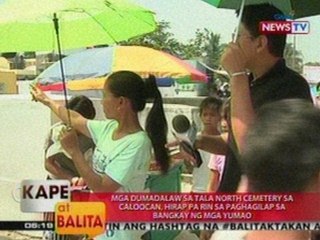 KB: Mga dumadalaw sa Tala North Cemetery, hirap pa rin sa paghagilap sa bangkay ng mga yumao