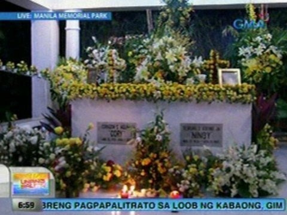 UB: PNoy at kanyang mga kapatid, inaasahang bibisita sa puntod ng kanilang mga magulang ngayong araw