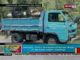 BP: Sanggol, patay sa pagbaligtad ng truck; 27 sugatan
