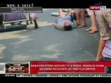 QRT: Naaksidenteng motorcycle rider, sinaklolohan ng isang residente at tricycle driver