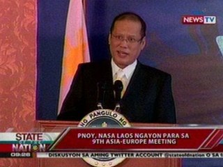 SONA: PNoy nasa Laos ngayon para sa 9th Asia-Europe meeting