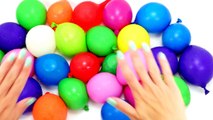 Learn colors with Wet Water Balloons | MY RED BALLOON | BABY KIDS NURSERY RYHMES SONGS YOUTUBE