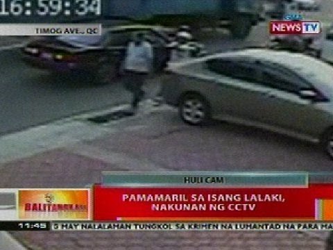 BT: Pamamaril sa isang lalaki sa QC, nakunan ng CCTV