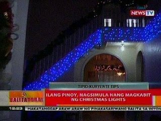 BT: Ilang pinoy, nagsimula nang magkabit ng Christmas lights
