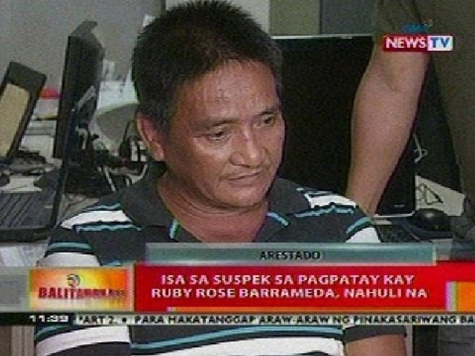 BT: Isa sa suspek sa pagpatay kay Ruby Rose Barrameda, nahuli na