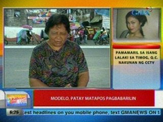 UB: Panayam kay Luz Rodelas, ina ng modelong pinaslang sa Cubao, QC