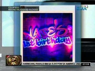 24 Oras: Baby Nate ng mag-asawang Regine at Ogie, nagkaroon ng "Boy Pick-Up" na party theme