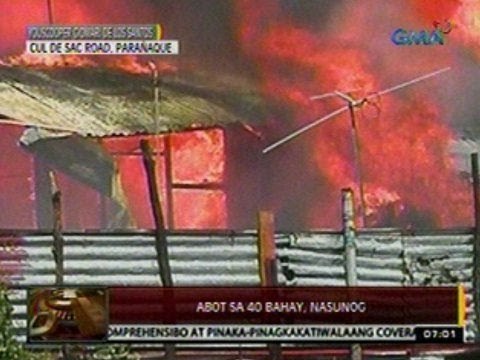 24 Oras: Abot sa 40 bahay, nasunog