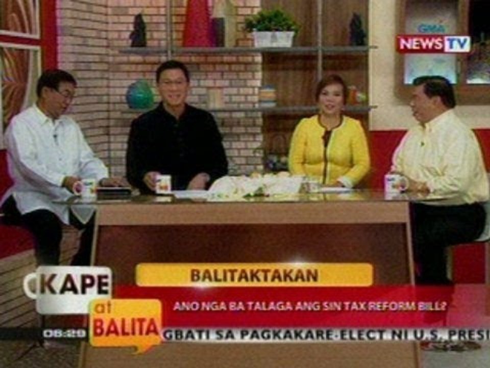 KB: Balitaktakan: Ano nga ba talaga ang Sin Tax Reform Bill? (Part 1)