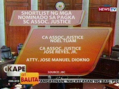 KB: Shortlist ng mga nominado sa pagka-SC Assoc. Justice, inilabas na ng JBC