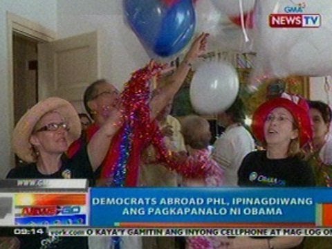NTG: Democrats Abroad PHL, ipinagdiwang ang pagkapanalo ni Obama