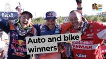 Stage 12 - Top moment: Auto and bike winners - Dakar 2017