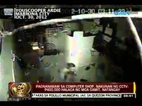 24 Oras: Pagnanakaw sa computer shop, nakunan ng CCTV