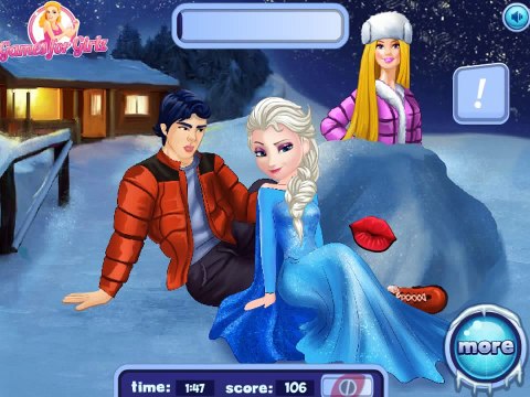 Elsa And Ken Kissing - Disney Elsa Princess Games