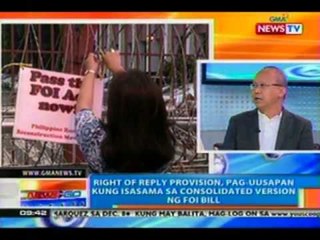 NTG: FOI bill,  tatalakayin ngayong sa House Committee on Public Information