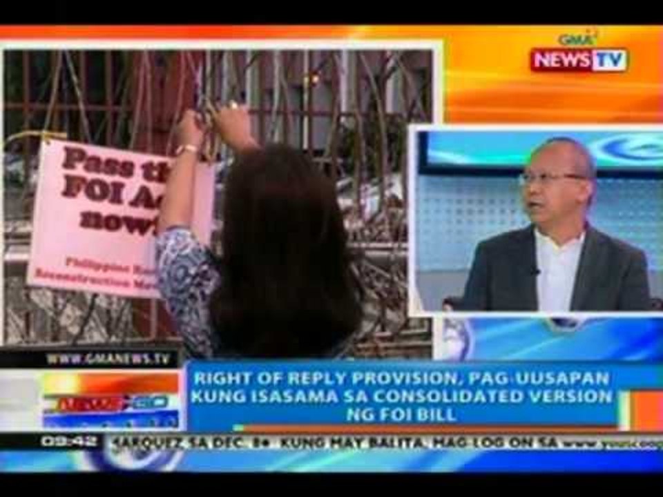 NTG: FOI bill,  tatalakayin ngayong sa House Committee on Public Information