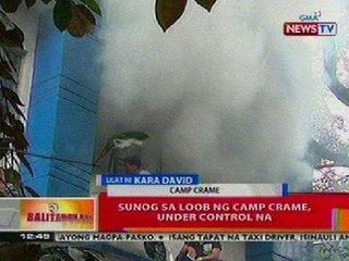 BT: Sunog sa loob ng Camp Crame, under control na