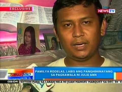 NTG: Pamilya Rodelas, labis ang panghihinayang sa pagkawala ni Julie Ann