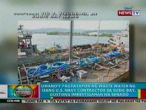 BP: Umano'y pagtatapon ng waste water sa Subic Bay, pinaiimbestigahan ng Senado