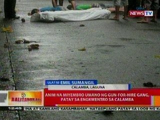 BT: 6 miyembro ng Gun-for-hire gang, patay sa engkwentro sa Calamba