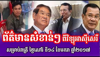 Radio Free Asia,Khmer Hot News Today, ព័ត៌មានសំខាន់ៗ ពីវិទ្យុអាស៊ីសេរី ពេលយប់