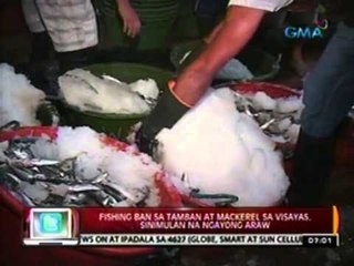 24 Oras: Fishing ban sa tamban at mackerel, sinimulan na ngayong araw