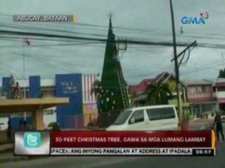 24 Oras: 30-feet christmas tree, gawa sa mga lumang lambat