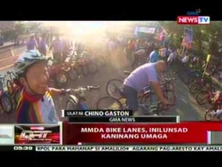 QRT: MMDA bike lanes, inilunsad kaninang umaga