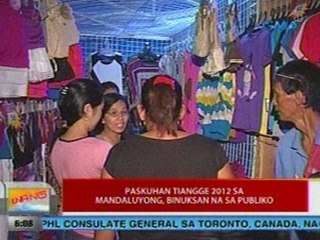 UB: Paskuhan Tiangge 2012 sa Mandaluyong, binuksan na sa publiko