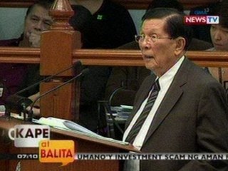 KB: Sen. Pres. Enrile, nais ng patas na buwis para sa alcohol at sigarilyo