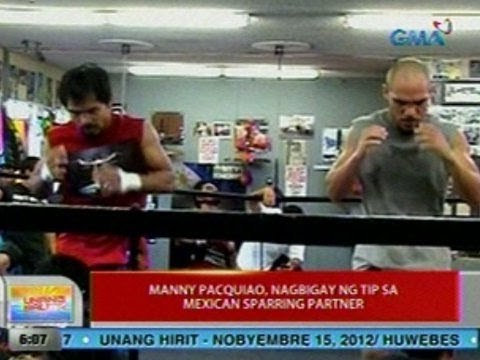UB: Manny Pacquiao, nagbigay ng tip sa Mexican sparring partner