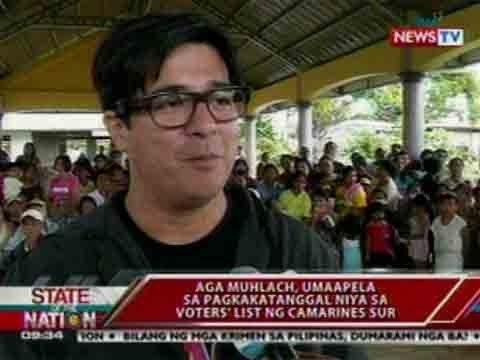 SONA: Aga Muhlach, umaapela sa pagkakatanggal niya sa voter's list ng CamSur