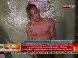 BT: Tanod na suspek sa pagpatay sa mag-ina at kasambahay sa Maynila, patay nang mang-agaw ng baril