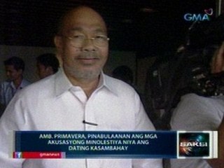 Saksi: Amb. Primavera,   pinabulaanan ang mga akusasyong   minolestiya niya ang dating   kasambahay