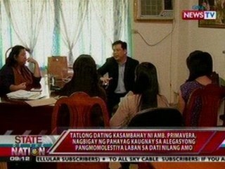 3 dating DH ni Amb. Primavera, nagbigay ng pahayag kaugnay sa alegasyong pangmomolestiya