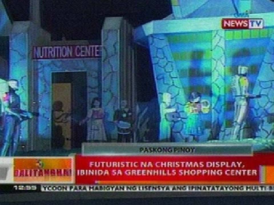 BT_: Futuristic na Christmas display ibinida sa Greenhills Shopping Center