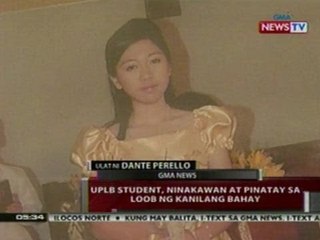 QRT:  UPLB Student, ninakawan at pinatay sa loob ng bahay
