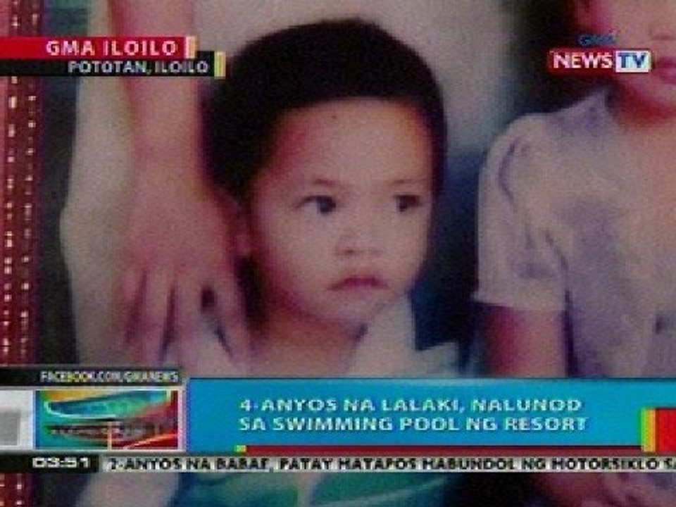 BP: 4-anyos na lalaki, nalunod sa swimming pool sa resort sa Iloilo