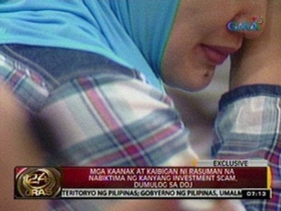 Kaanak at kaibigan ni Rasuman na nabiktima ng kanyang investment scam dumulog sa DOJ