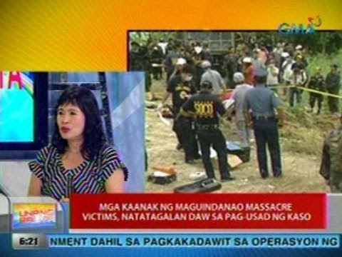 UB: Mga kaanak ng Maguindanao Massacre victims, natatagalan daw sa pag-usad ng kaso