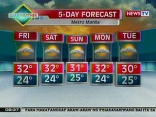 NTG: Weather update as of 9:37 a.m. (Nov. 22, 2012)