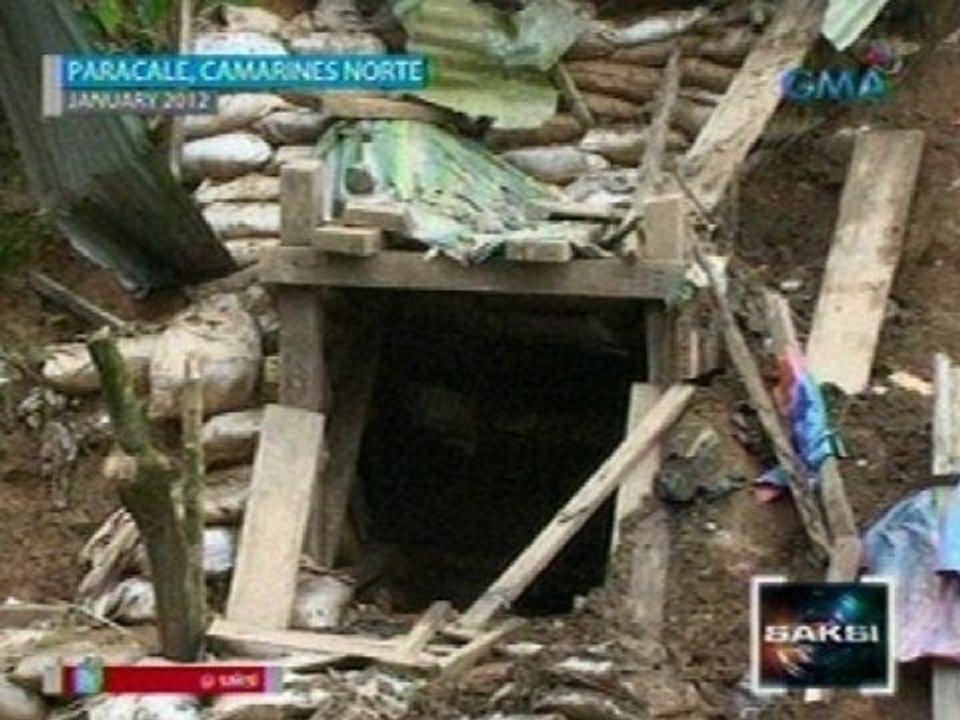 Saksi:  12 minero sa Paracale, Camarines Norte, na-trap dahil sa pagguho sa minahan