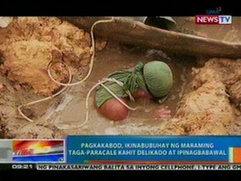NTG: Pagkakabod, ikinabubuhay ng maraming taga-Paracale kahit delikado at ipinagbabawal
