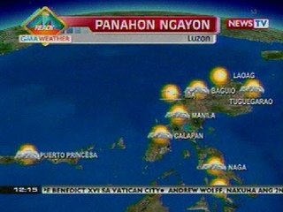 Download Video: BT: Weather update as of 12:15 p.m. (Nov 25, 2012)