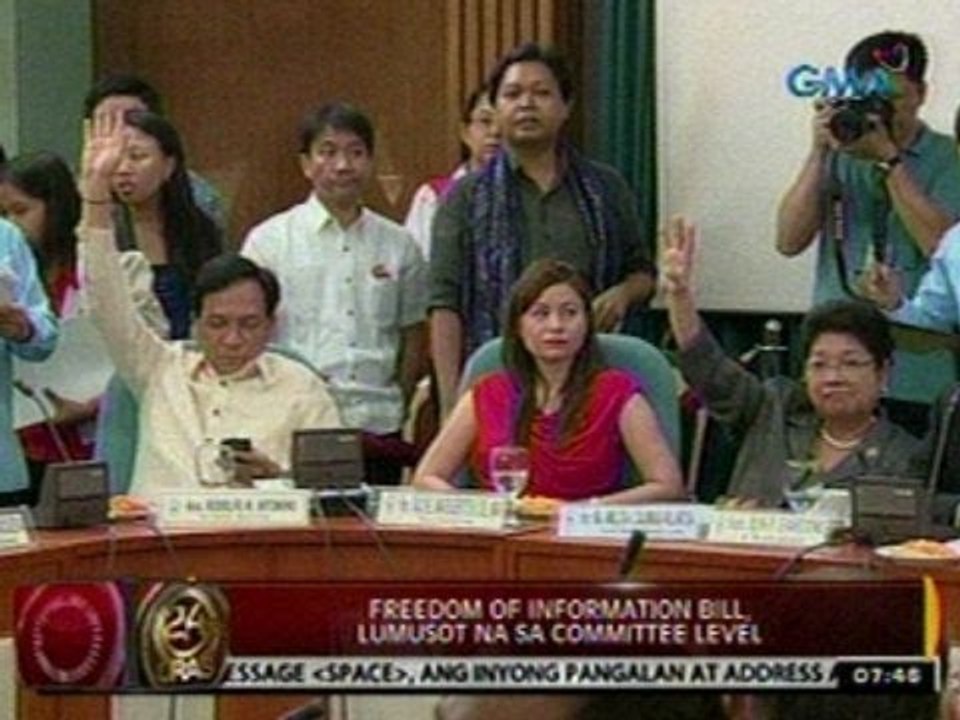 24Oras: Freedom of Information Bill, lumusot na sa committee level